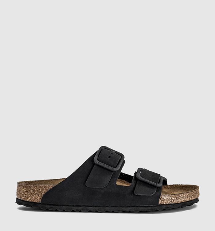 BIRKENSTOCK Arizona Wire Buckle Sandals Black Nubuck