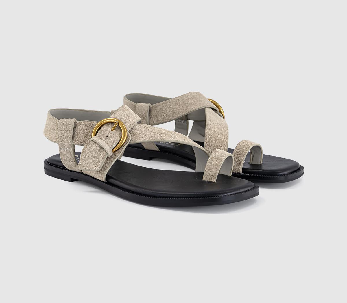 OFFICEStorm Strappy Buckle SandalsTaupe Suede