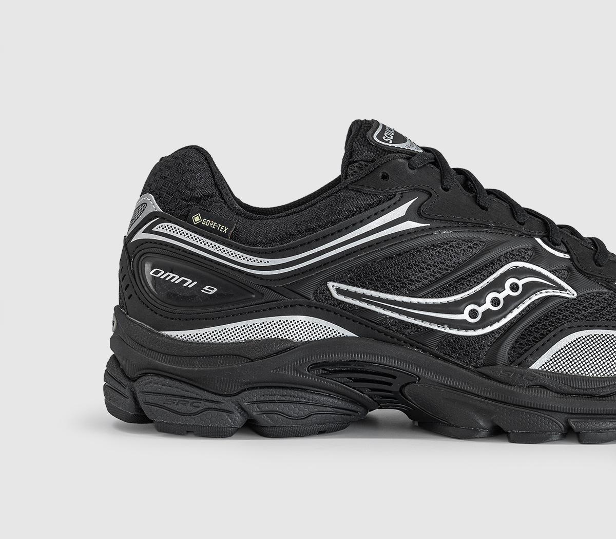 SauconyProgrid Omni 9 GTX TrainersBlack Silver