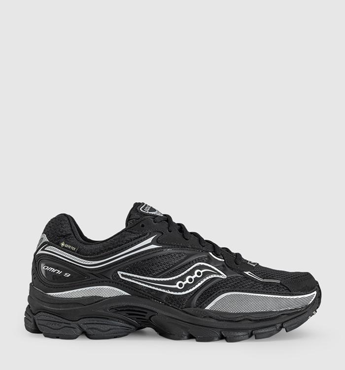Saucony Progrid Omni 9 GTX Trainers Black Silver