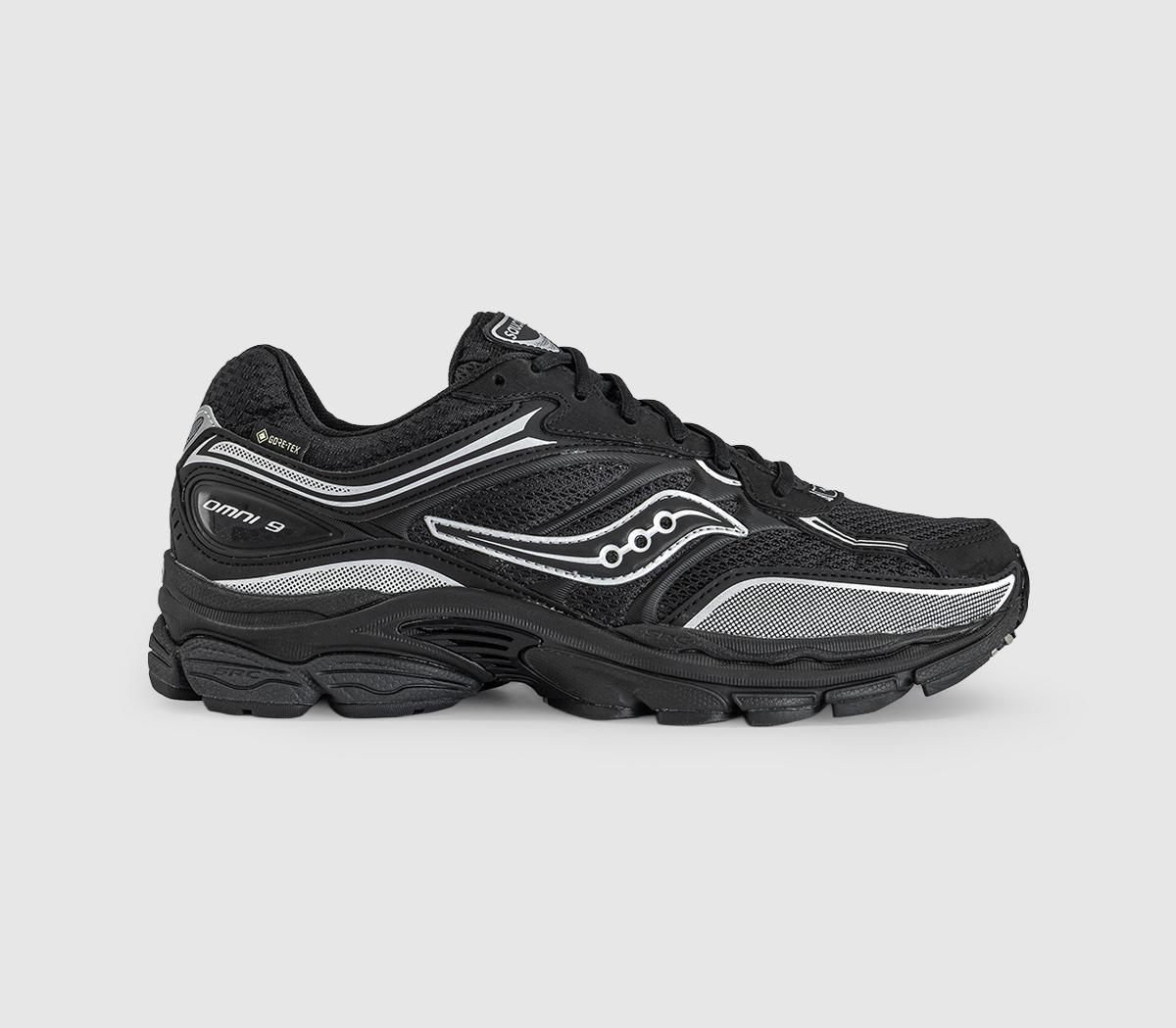 SauconyProgrid Omni 9 GTX TrainersBlack Silver