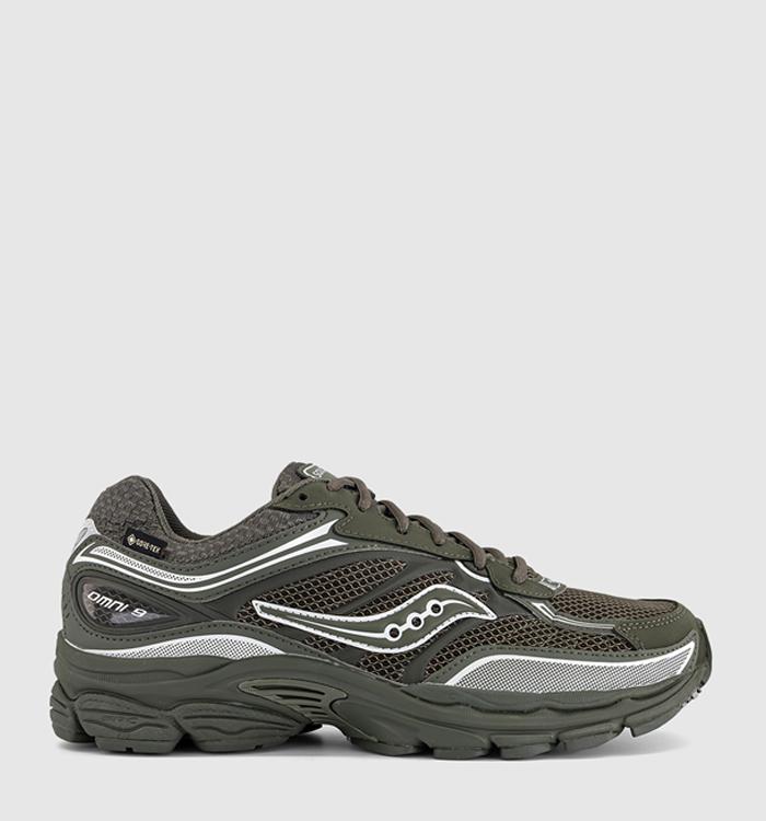 Saucony Progrid Omni 9 Gtx Trainers Fatigue Silver