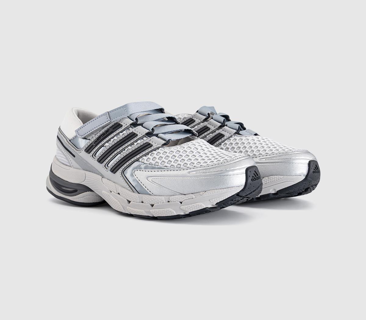 adidasAdistar Mary Jane TrainersGrey Metallic Silver Grey