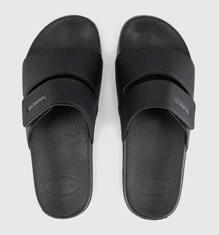 Havaianas Slide Strap Sandals Black