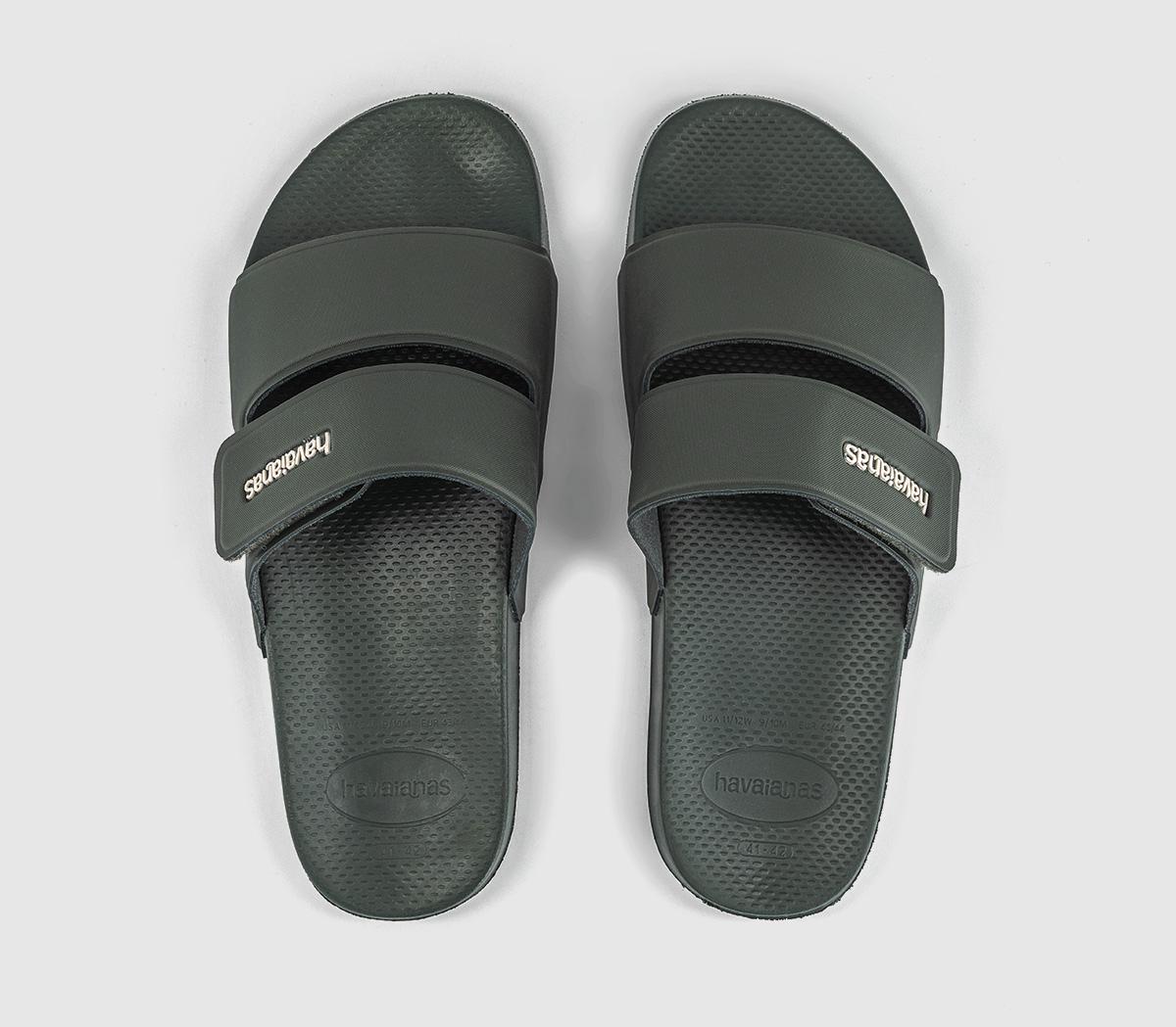 HavaianasSlide Strap SandalsGreen Olive