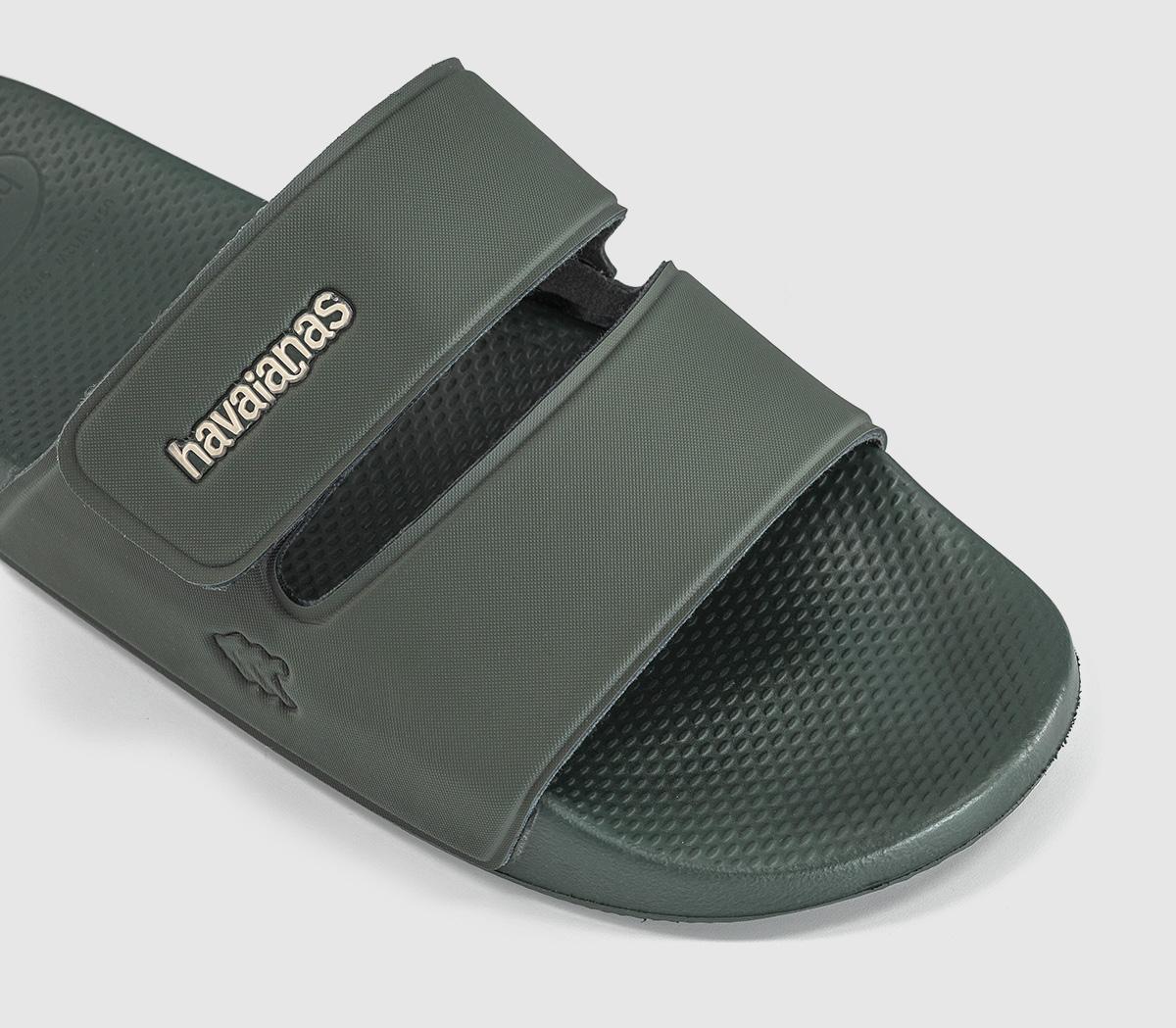 HavaianasSlide Strap SandalsGreen Olive