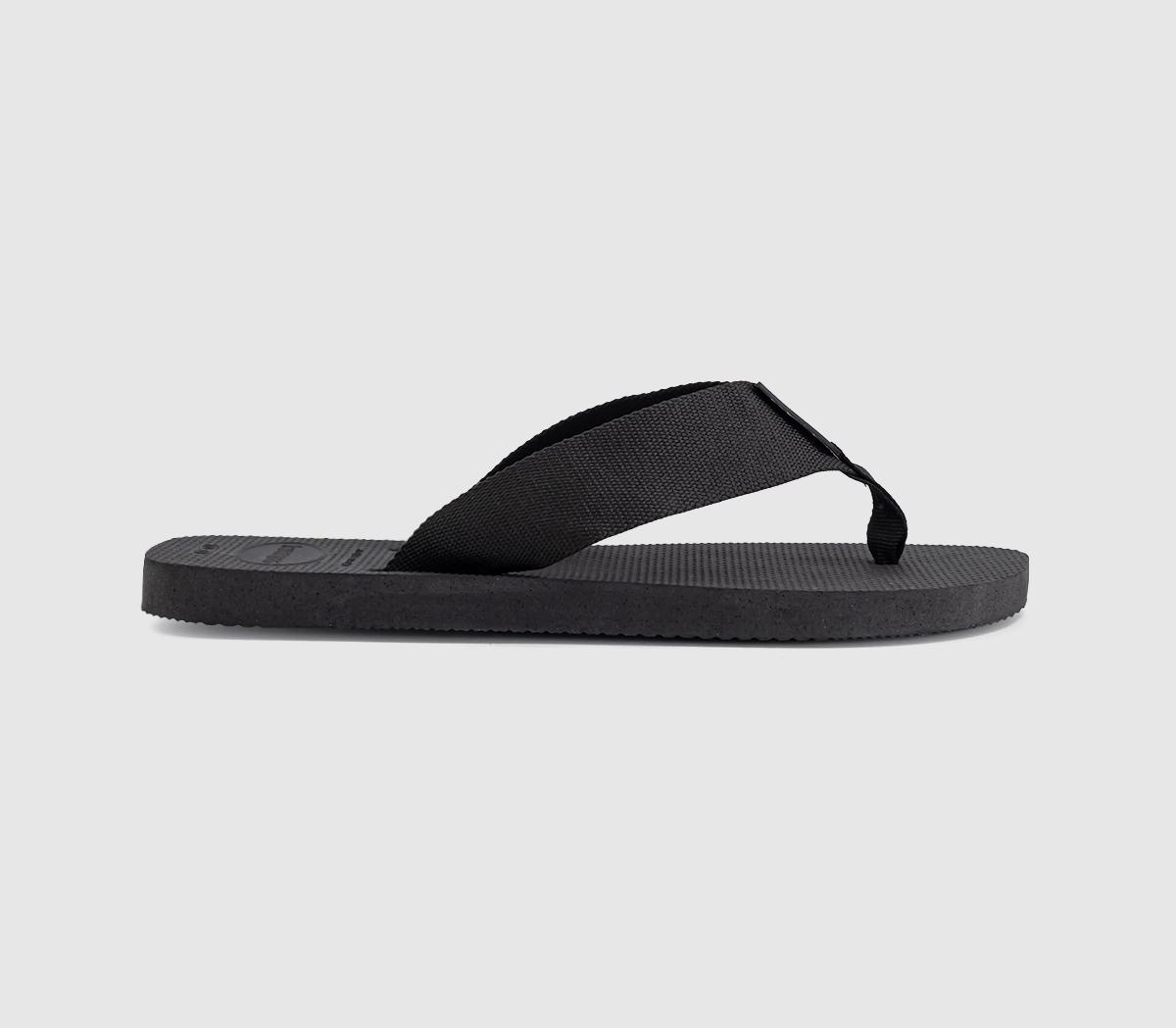 Havaianas Urban Material Sandals  Black in Men's Size 8, Office Shoes