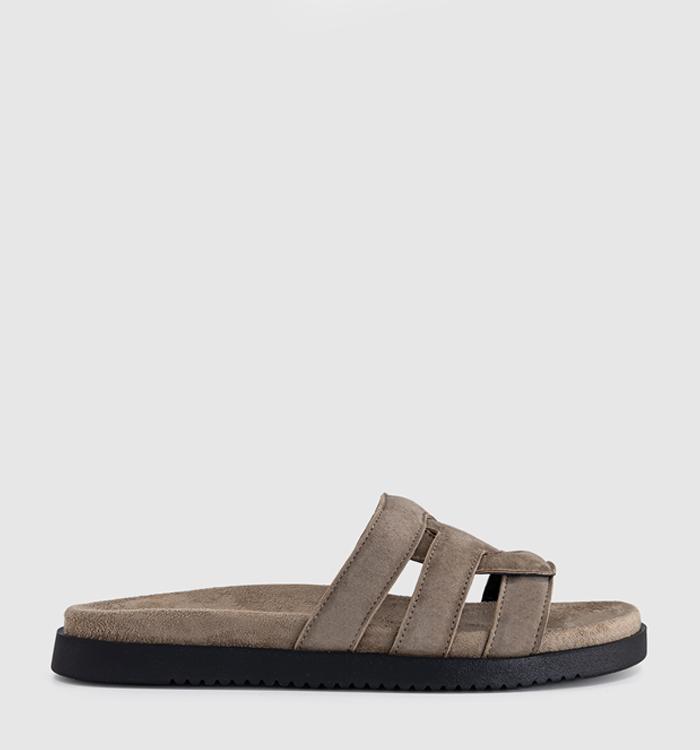 Steve Madden Mosy Sandals Taupe Suede