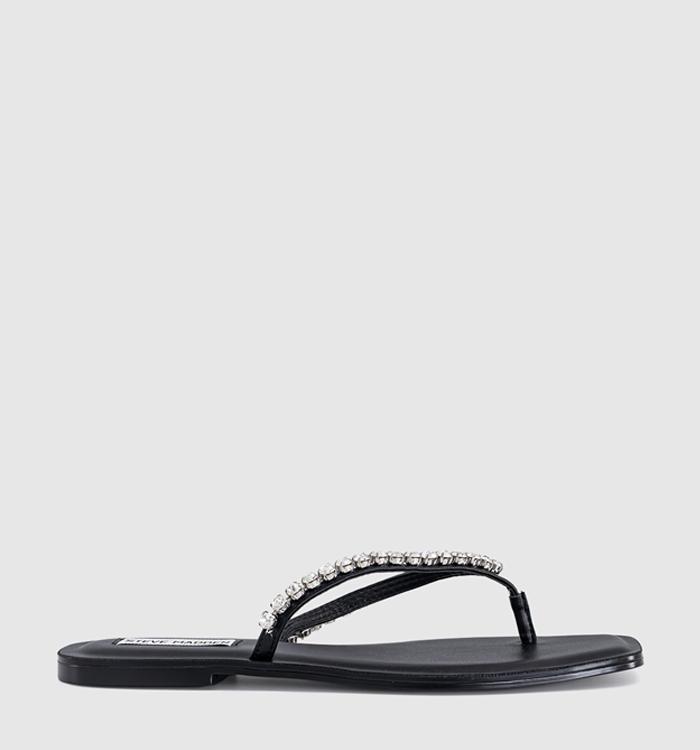 Steve Madden Kustom Flip Flops Black