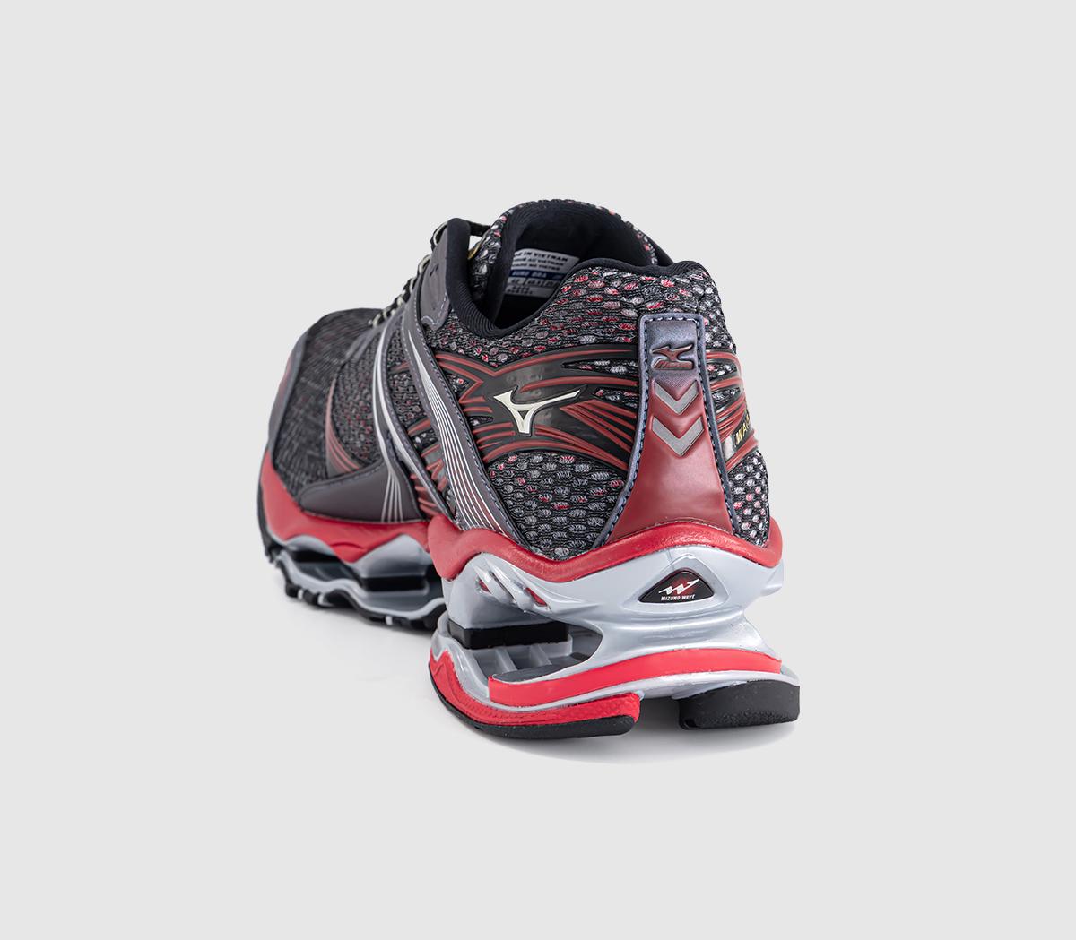 MizunoWave Prophecy 1 TrainersHarbor Mist Chinese Red Black