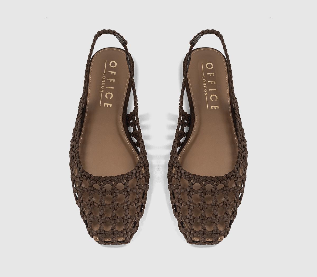OFFICEFairmont Woven Slingback FlatsBrown