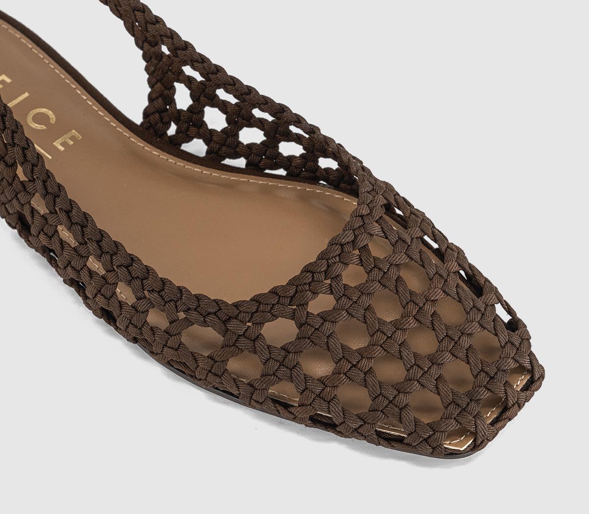 OFFICEFairmont Woven Slingback FlatsBrown