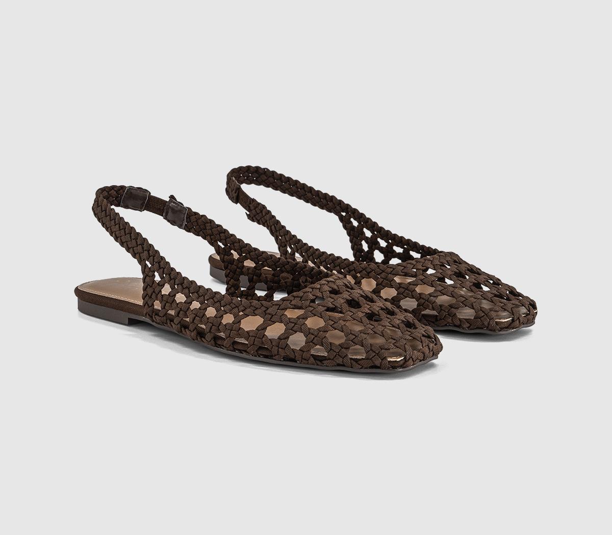 OFFICEFairmont Woven Slingback FlatsBrown