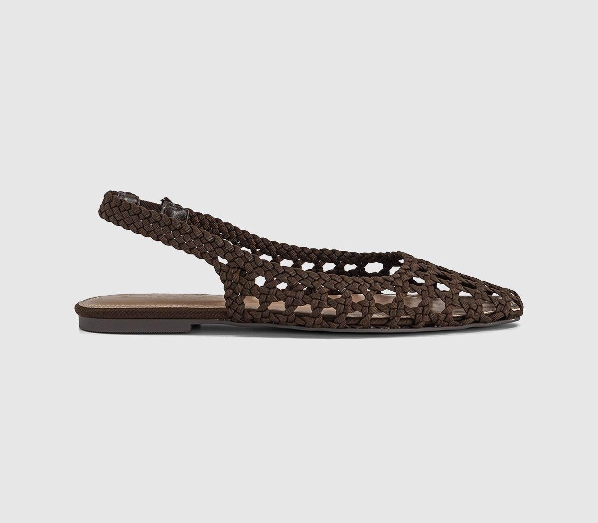 OFFICEFairmont Woven Slingback FlatsBrown