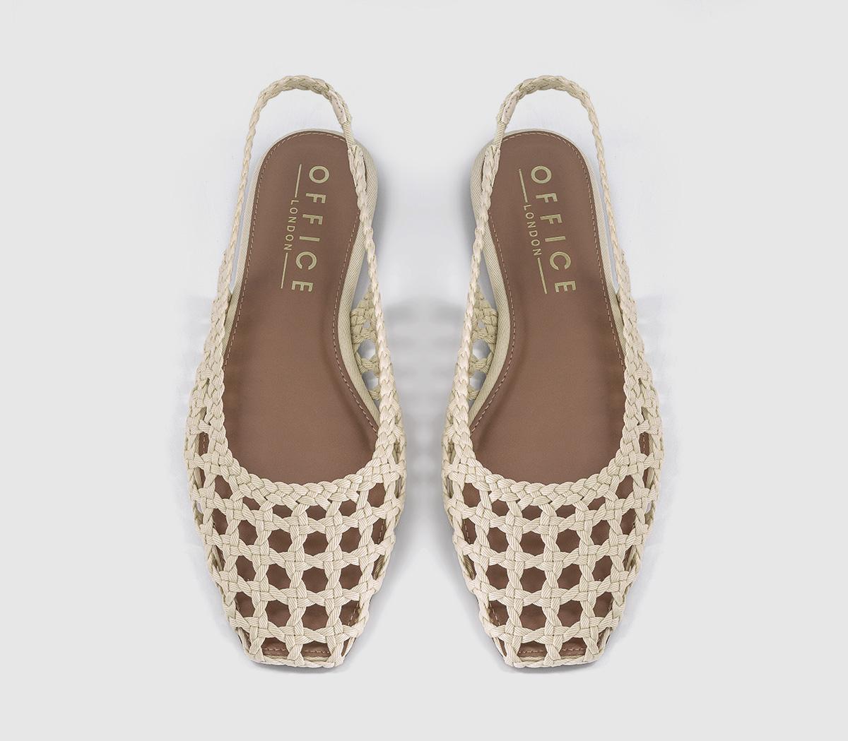 OFFICEFairmont Woven Slingback FlatsCream