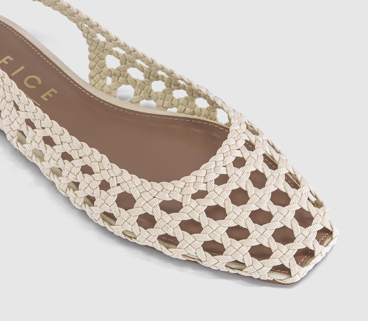 OFFICEFairmont Woven Slingback FlatsCream