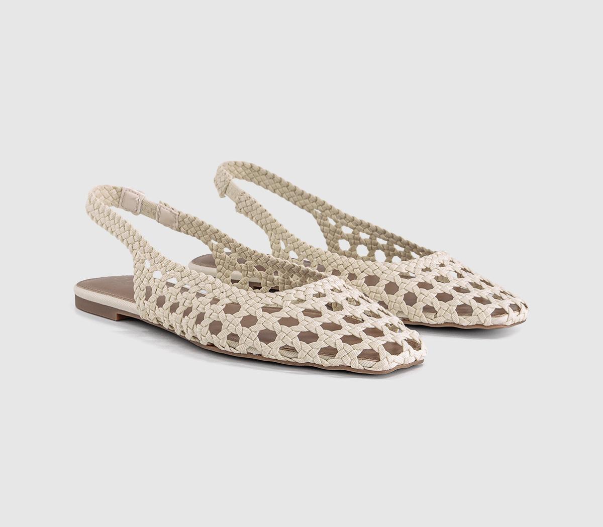 OFFICEFairmont Woven Slingback FlatsCream