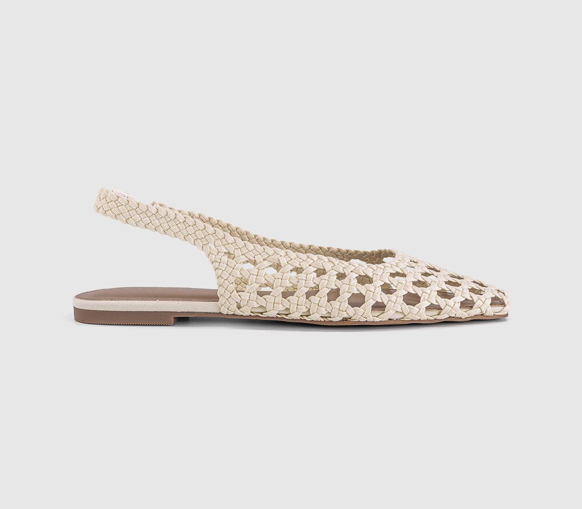 OFFICEFairmont Woven Slingback FlatsCream