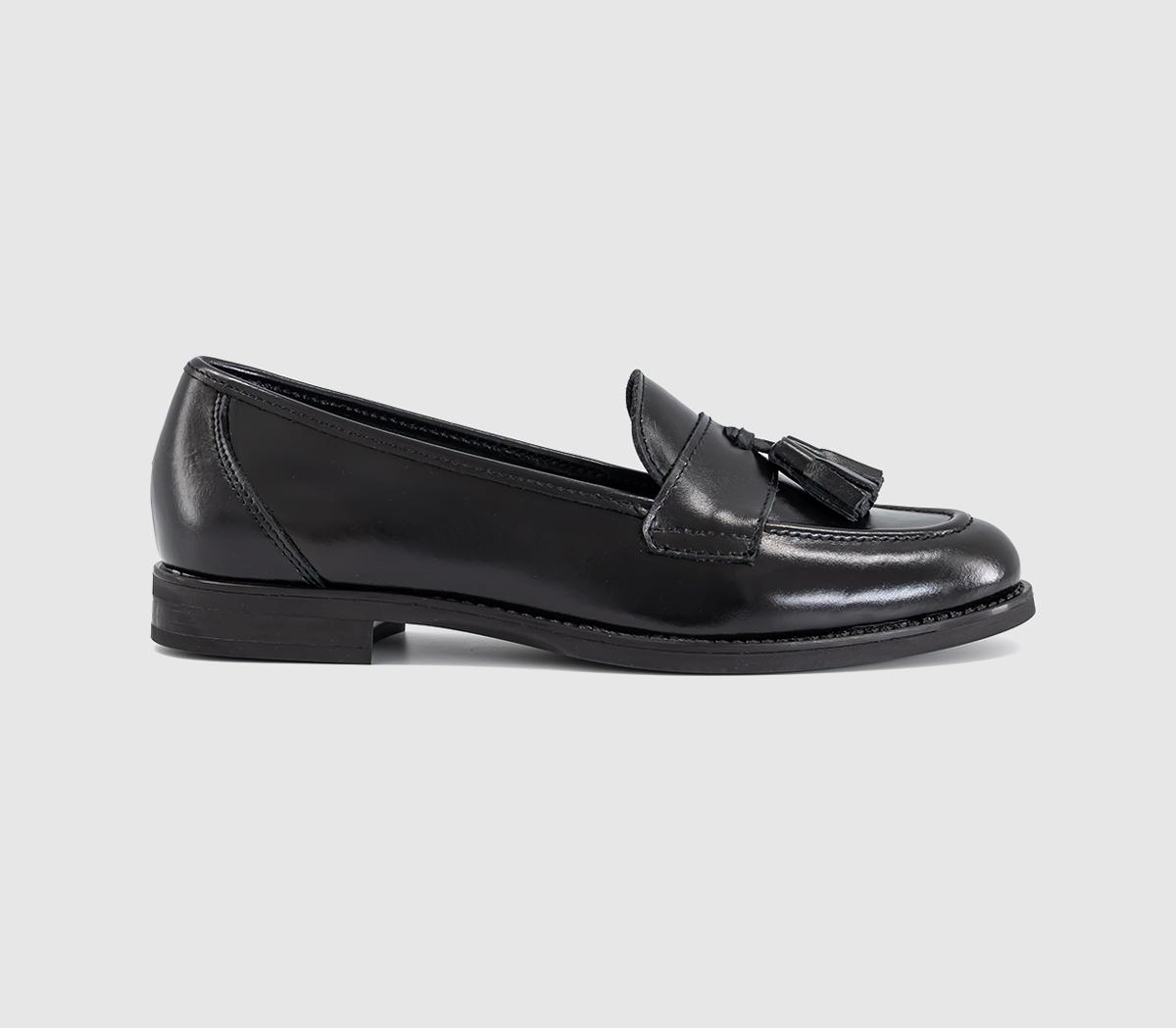 OFFICEFlicker Tassel LoafersBlack Leather