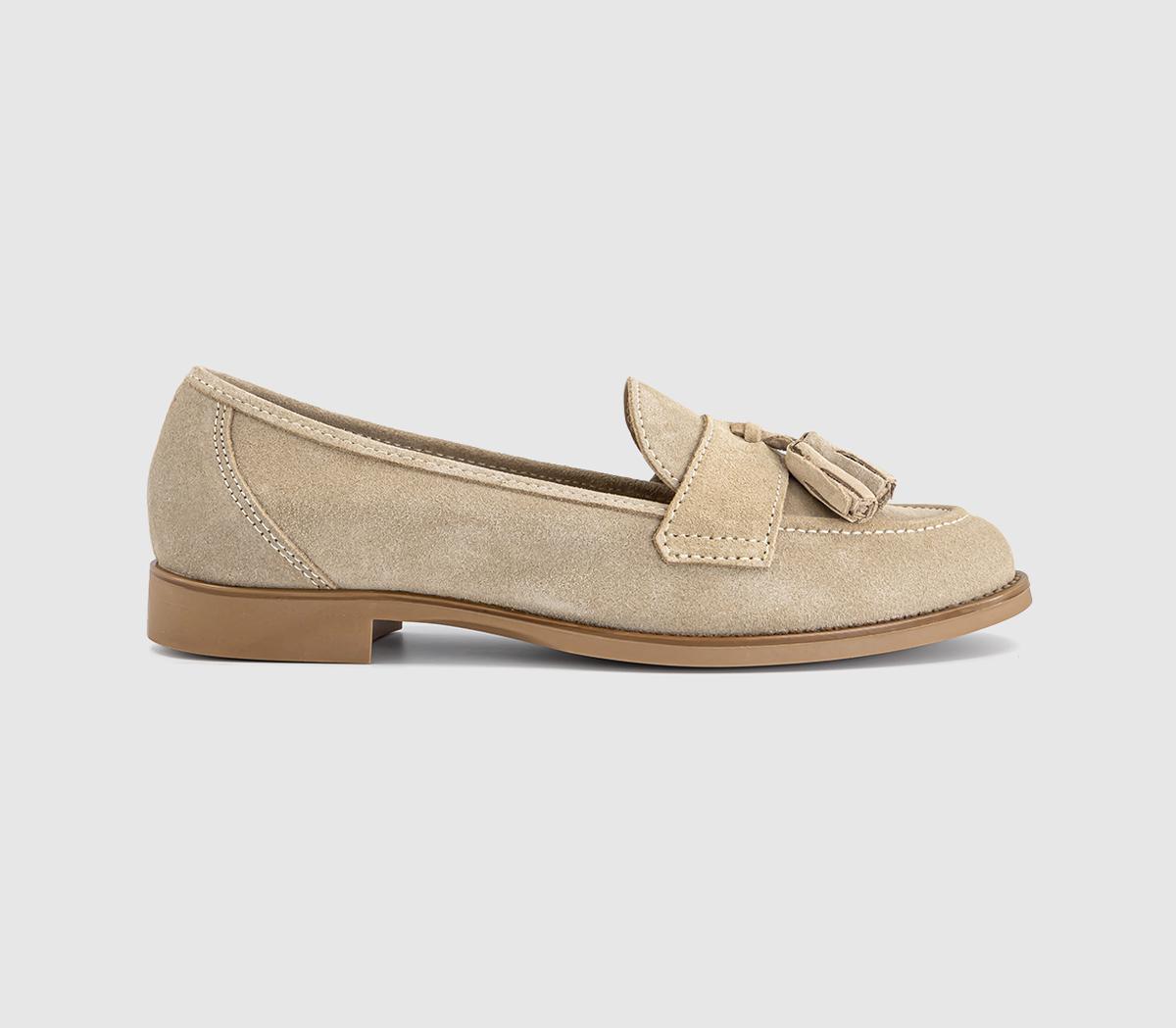OFFICEFlicker Tassel LoafersBeige Suede