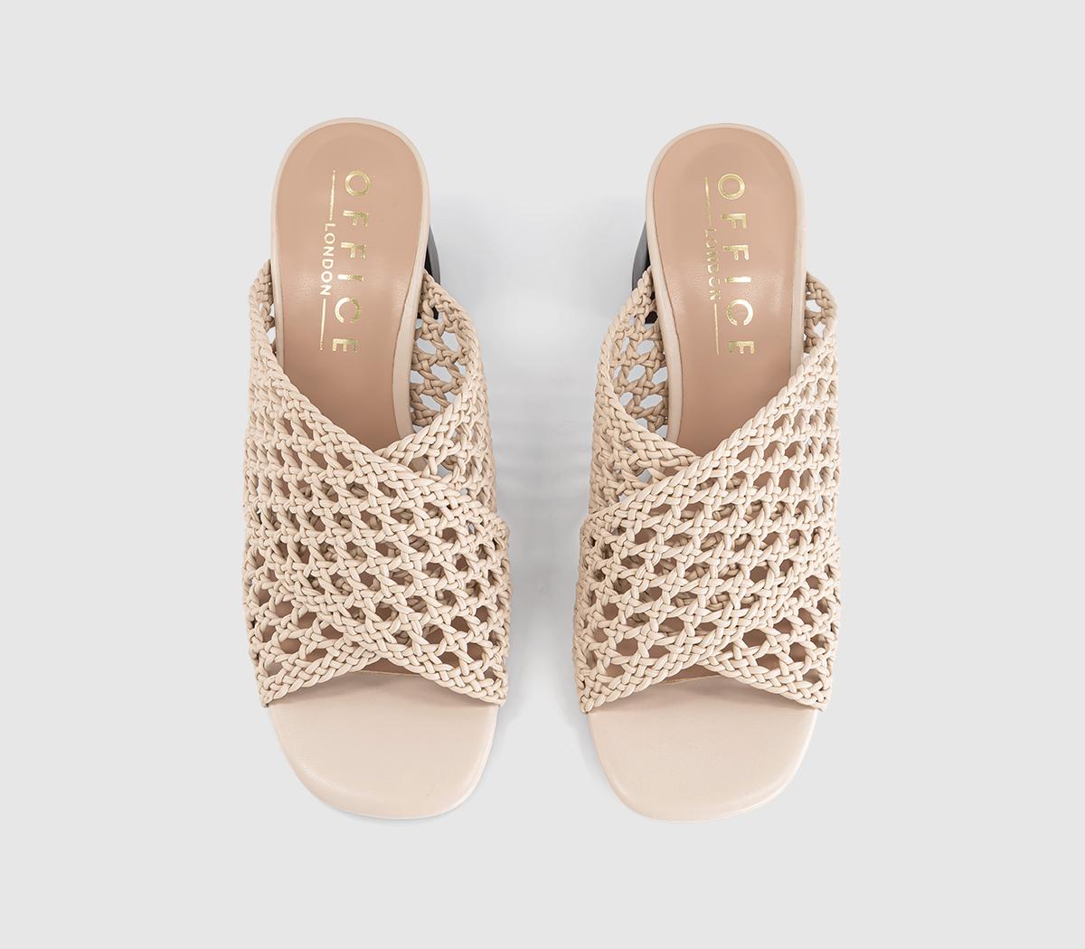 OFFICEMelbourne Basket Weave MulesOff White