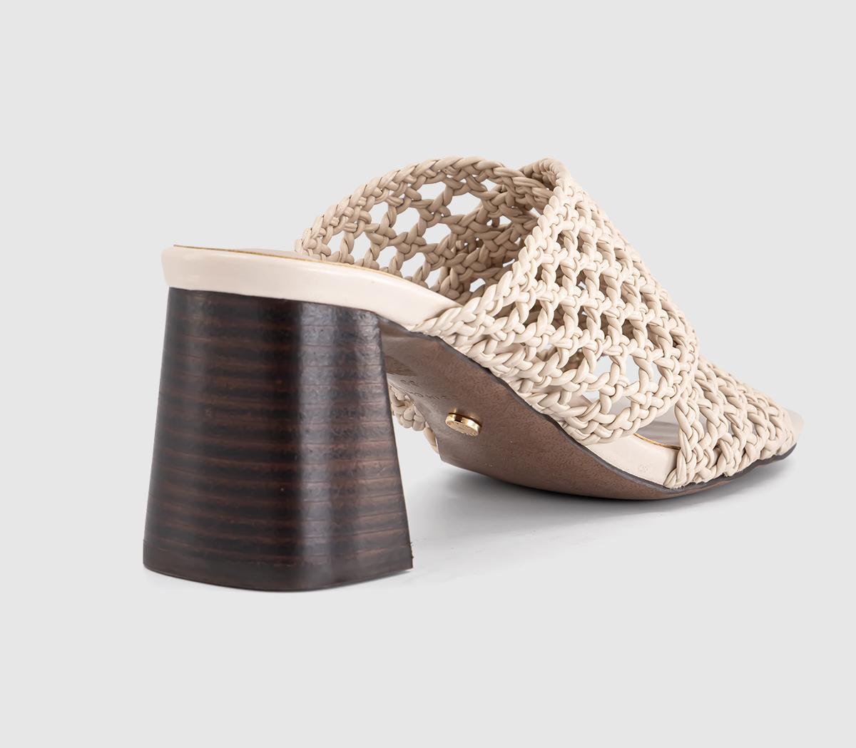 OFFICEMelbourne Basket Weave MulesOff White
