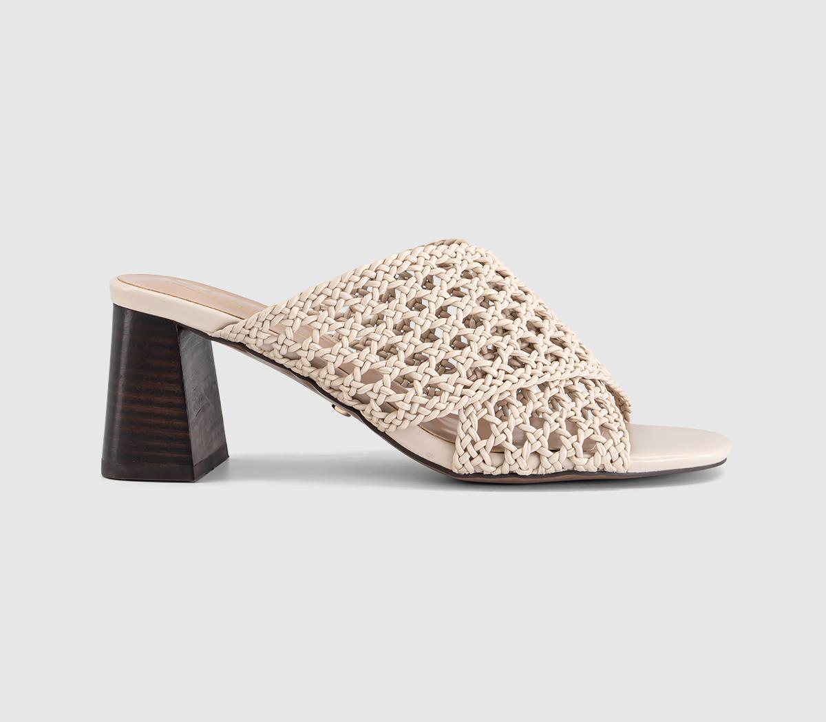 OFFICEMelbourne Basket Weave MulesOff White