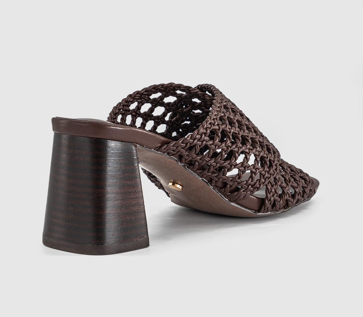 OFFICEMelbourne Basket Weave MulesBrown