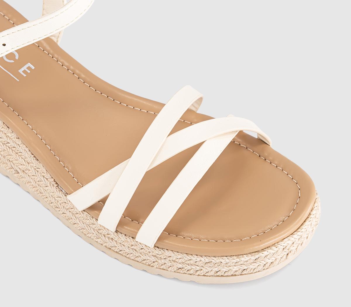 OFFICEMagnolia Strappy Espadrille WedgesOff White