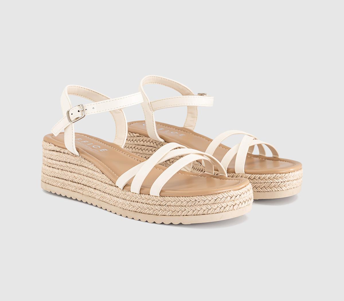 OFFICEMagnolia Strappy Espadrille WedgesOff White