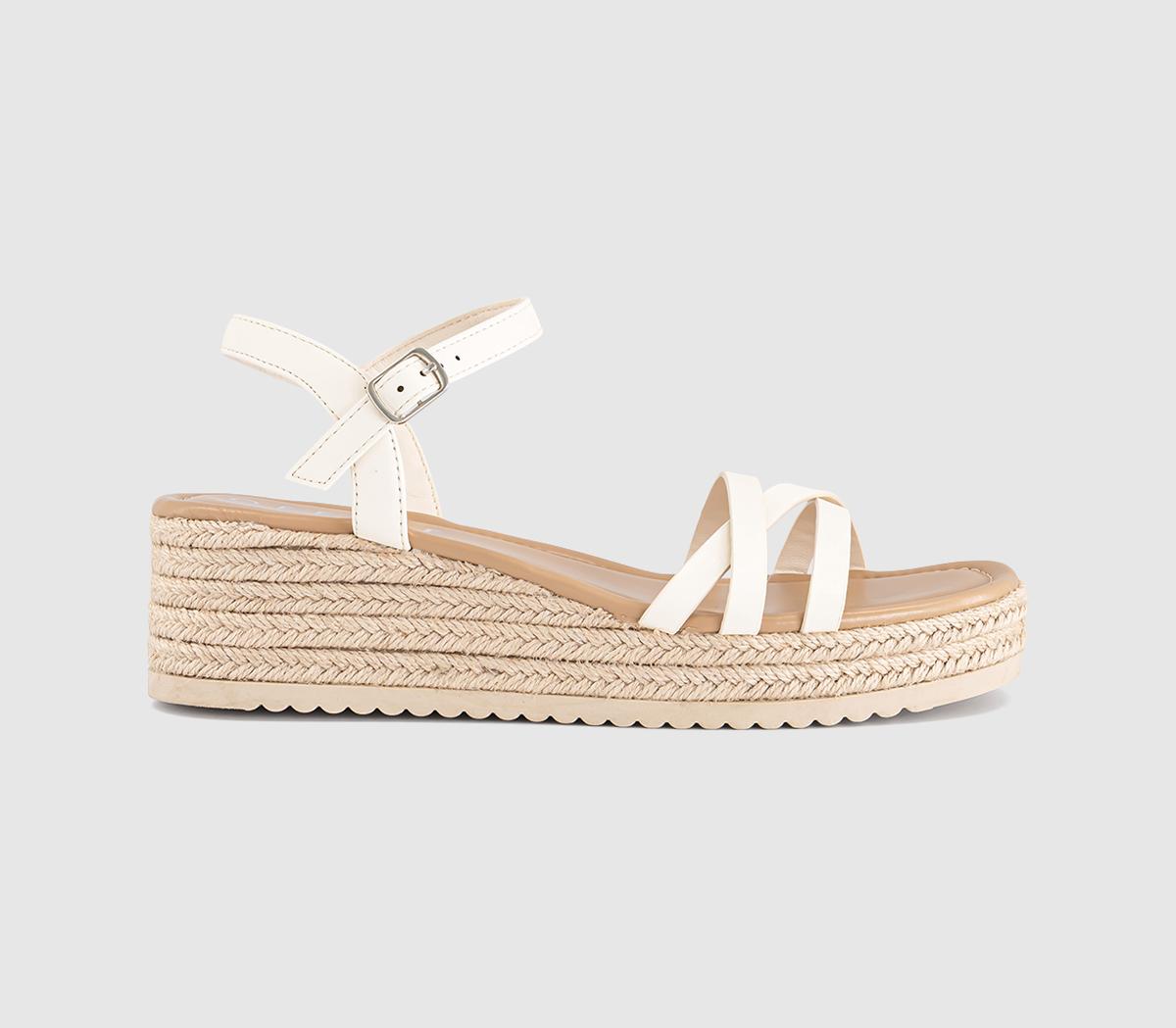 OFFICEMagnolia Strappy Espadrille WedgesOff White