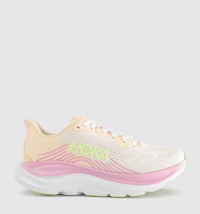 HOKA Clifton 11 Trainers Tangerine Glow White