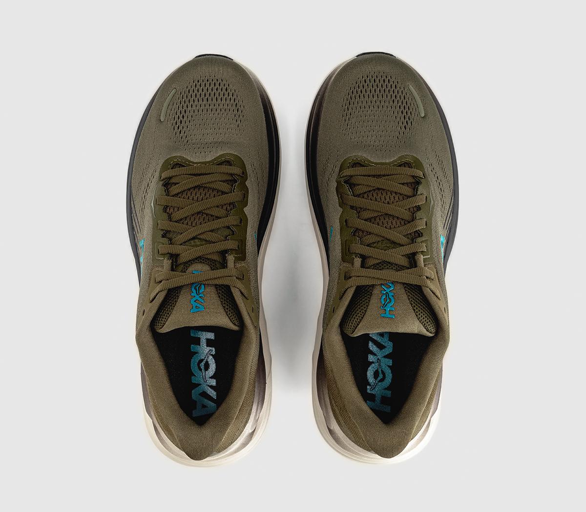 HOKAClifton 11 TrainersAntique Olive River Rock Grey