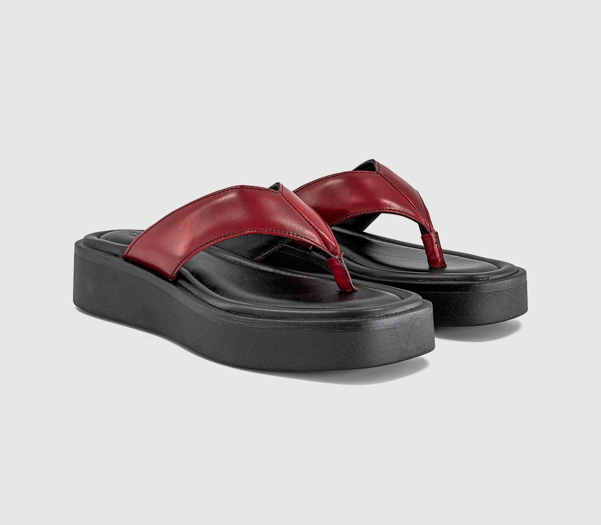 Vagabond ShoemakersDanya Toe Thong Platform SandalsRed