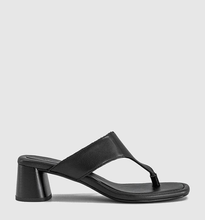 Vagabond Shoemakers Evie Thoe Thong Heels Black