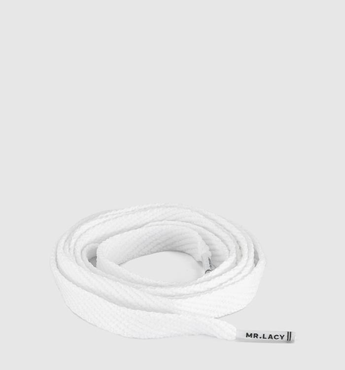 Mr Lacy Flatties Laces White
