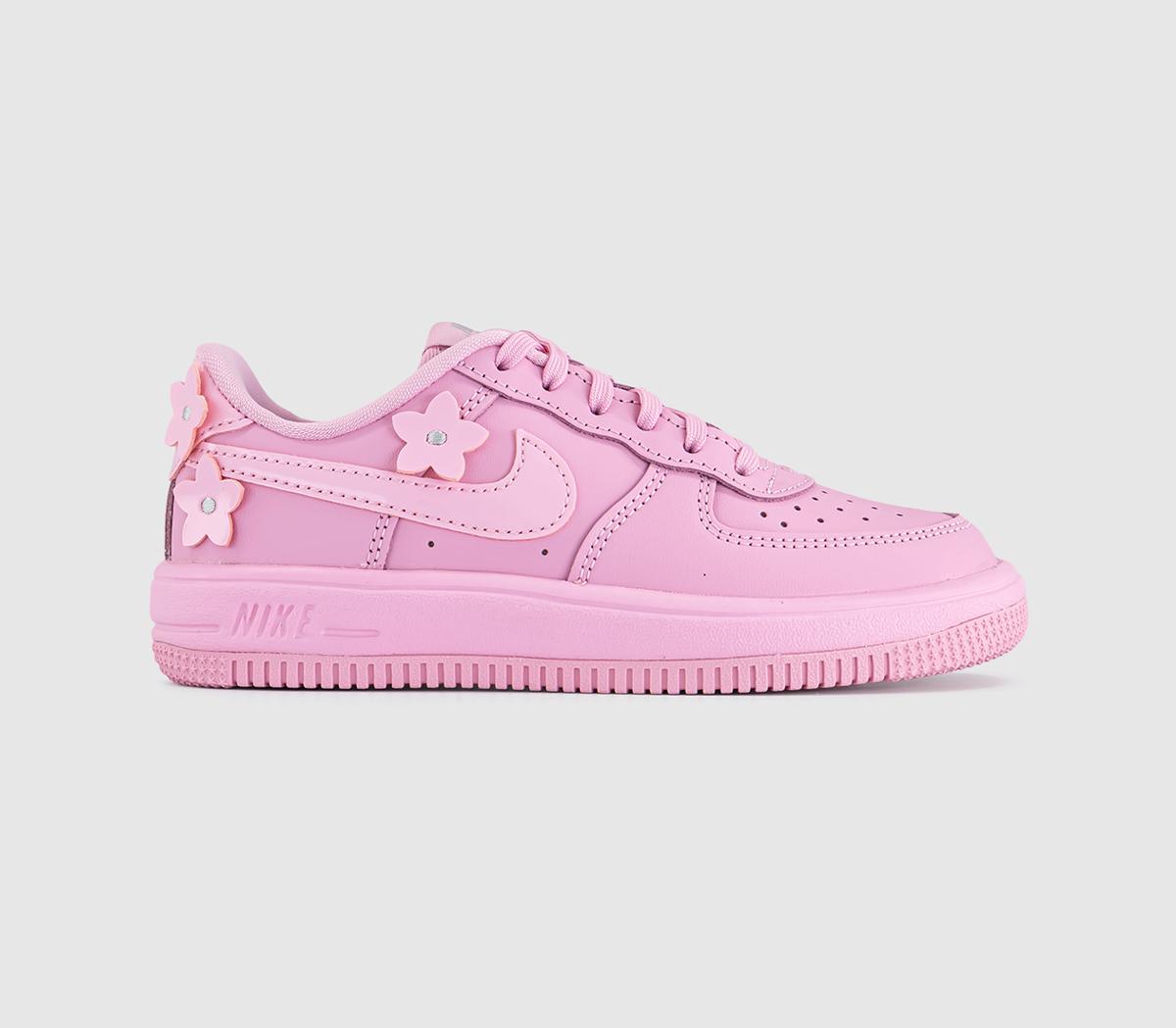 Nike Air Force Trainers Rise Foam  Pink in Kids  Size 1 , Office Shoes