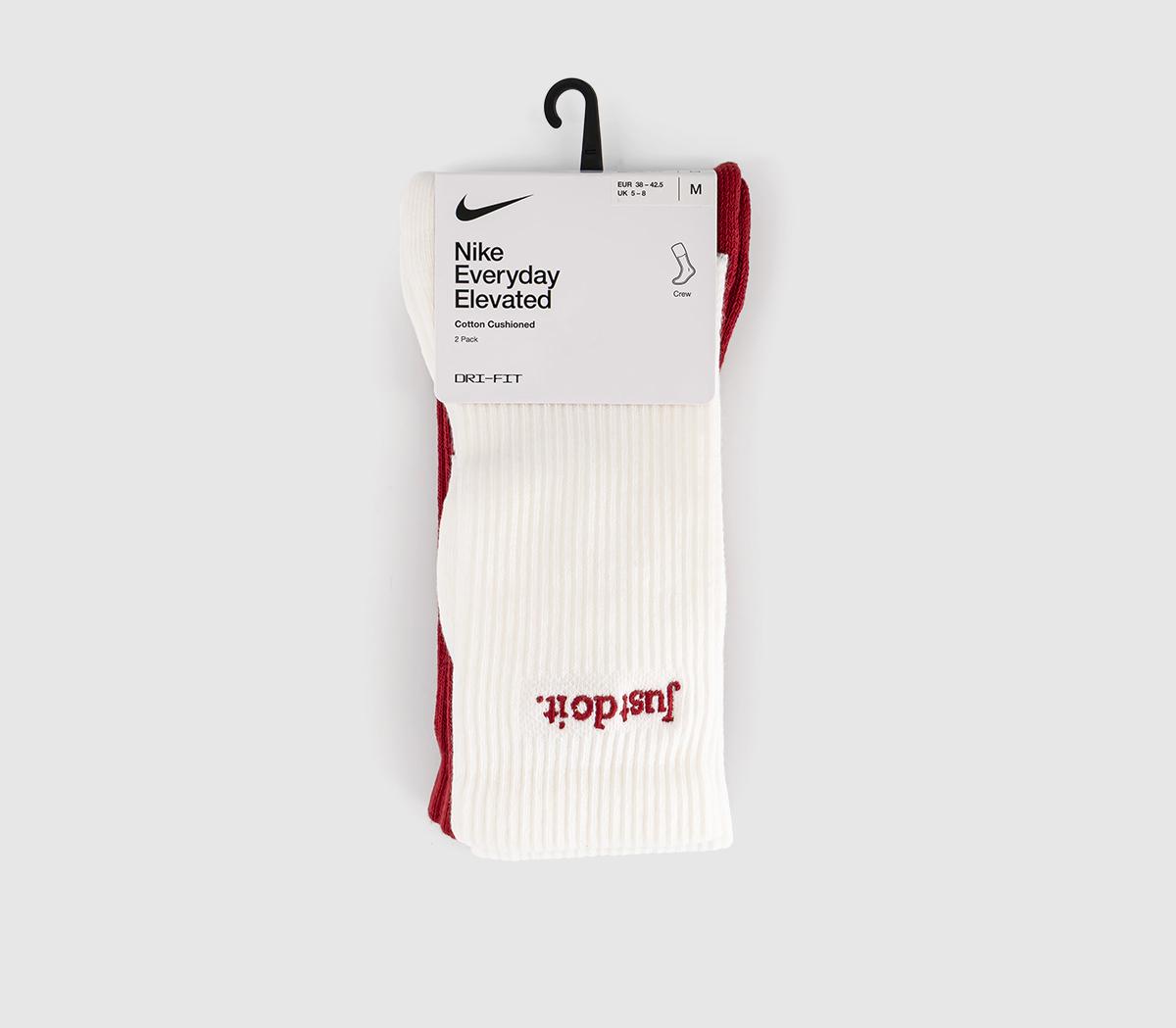 NikeJust Do It 2 Pack SocksRed Cream