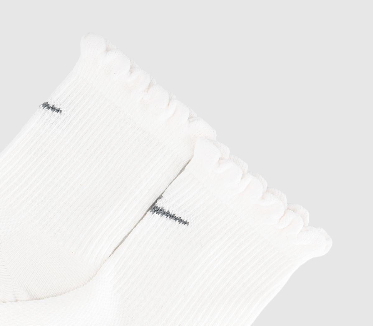 NikeScallop Ankle 2 Pack SocksWhite