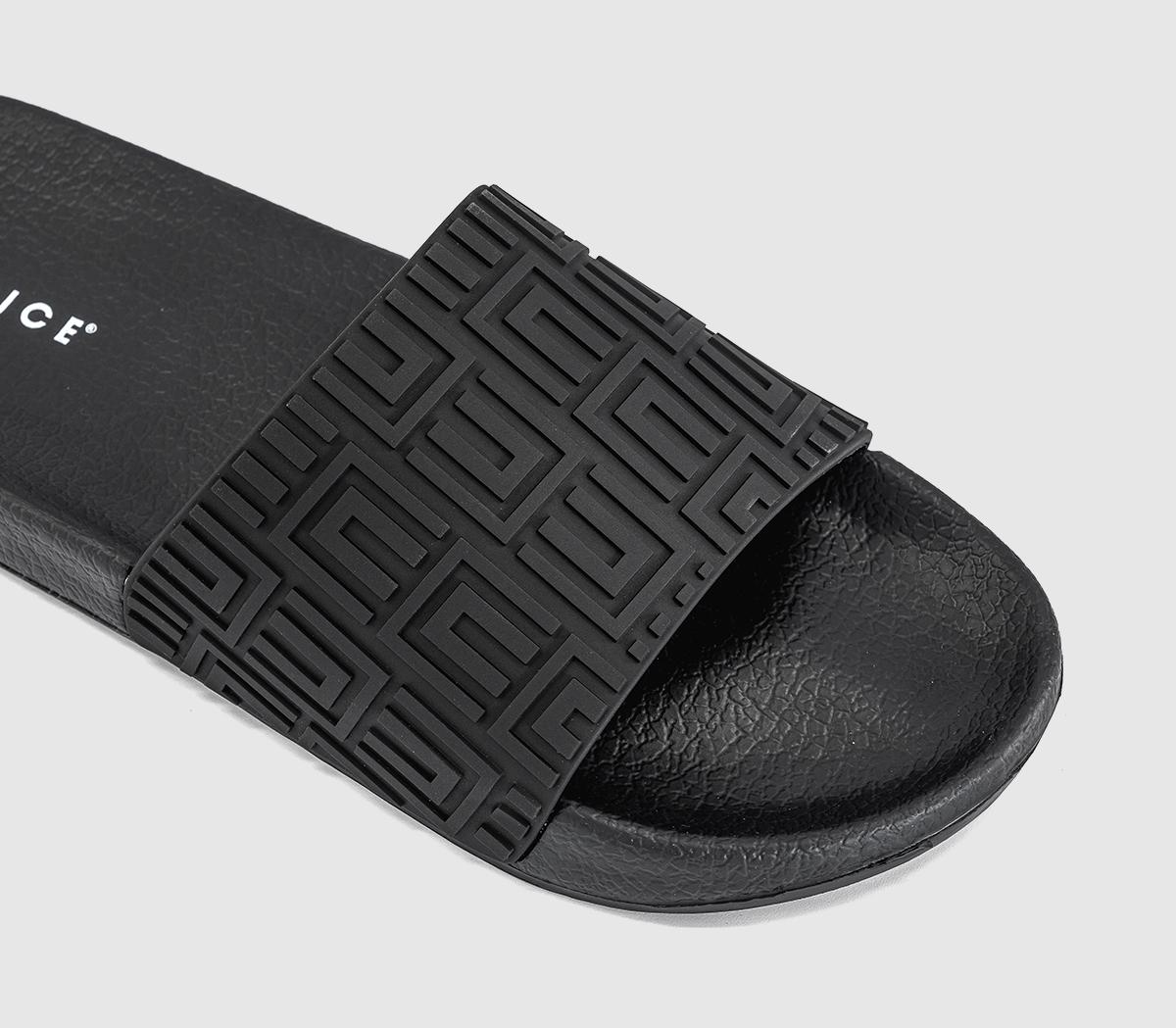 OFFICESampson Pool SlidersBlack