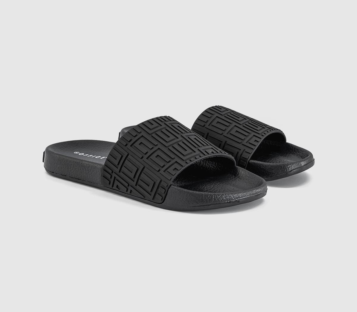 OFFICESampson Pool SlidersBlack