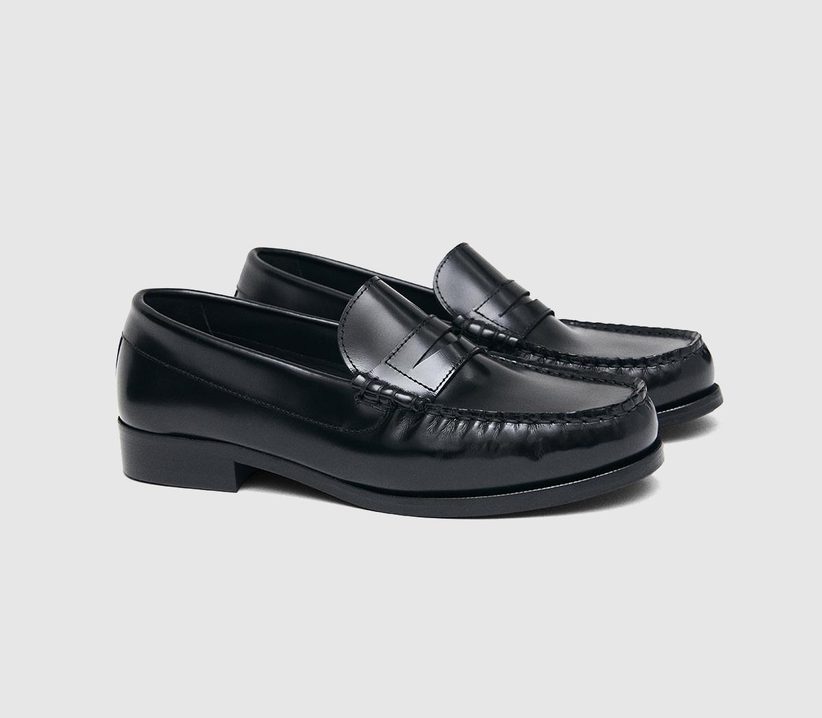 ALOHASRivet LoafersBlack Leather