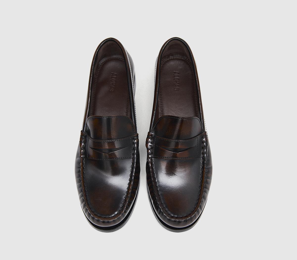 ALOHASRivet LoafersBrushed Coffee Brown