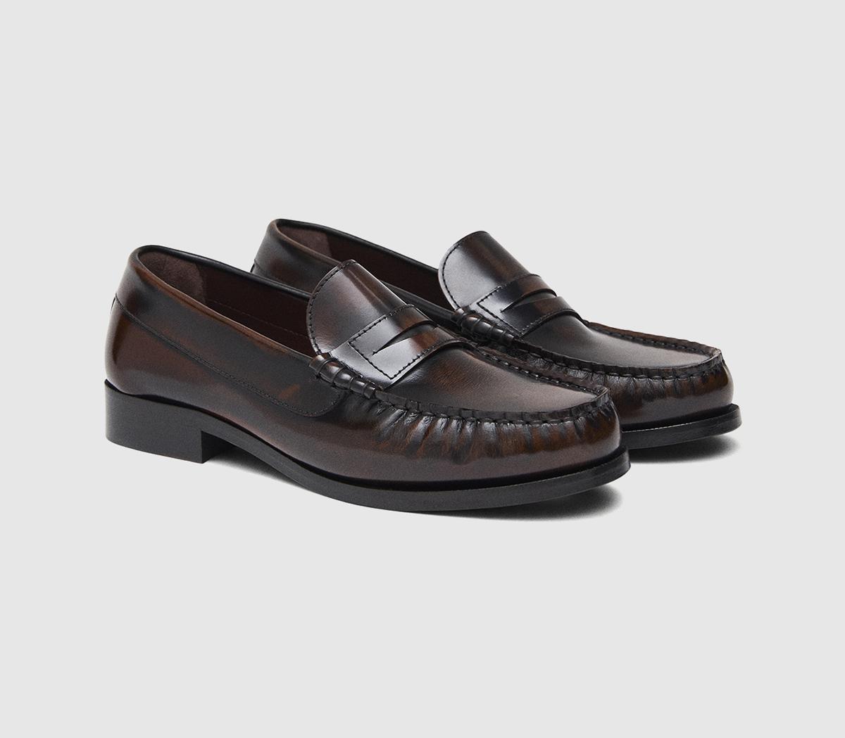 ALOHASRivet LoafersBrushed Coffee Brown