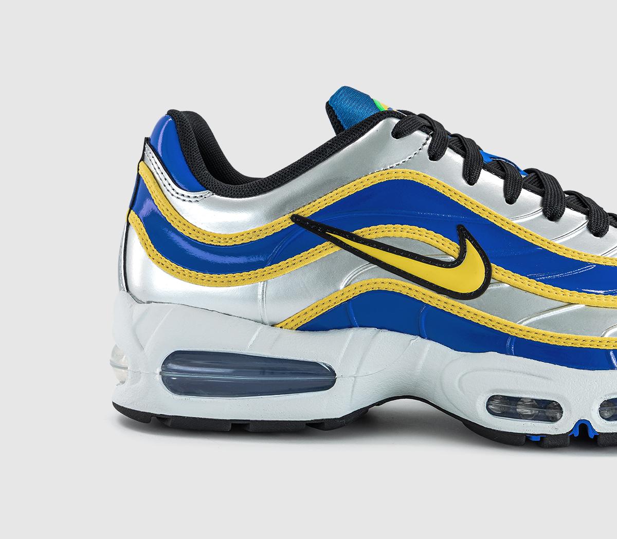 NikeAir Max Joga Bonito TrainersMetallic Silver Lightening Racer Blue