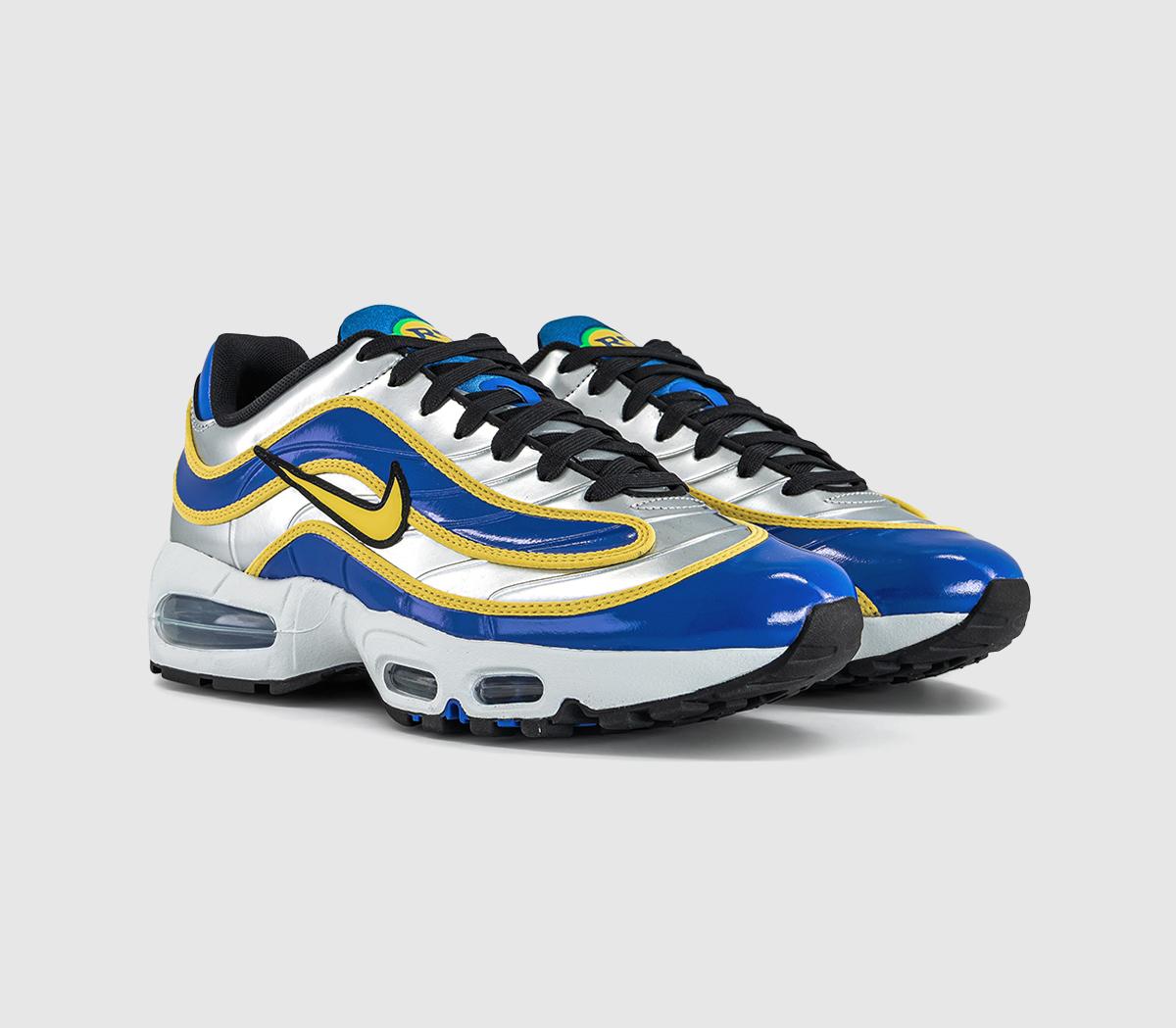 NikeAir Max Joga Bonito TrainersMetallic Silver Lightening Racer Blue