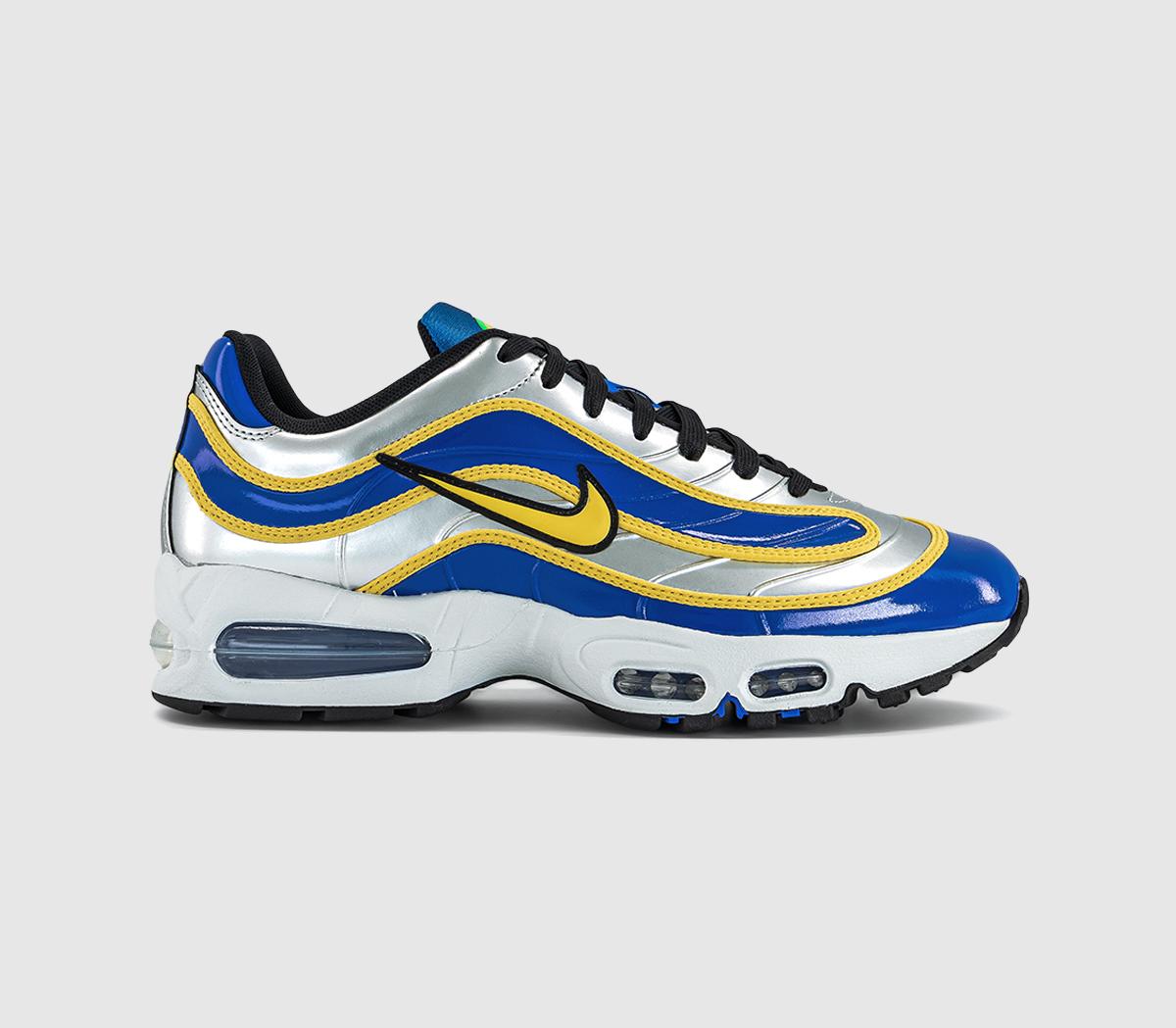 NikeAir Max Joga Bonito TrainersMetallic Silver Lightening Racer Blue