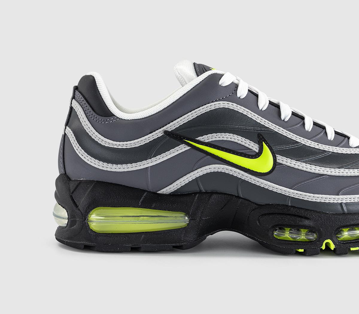 NikeAir Max Joga Bonito TrainersBlack Neon Yellow Light Graphite Anthracite