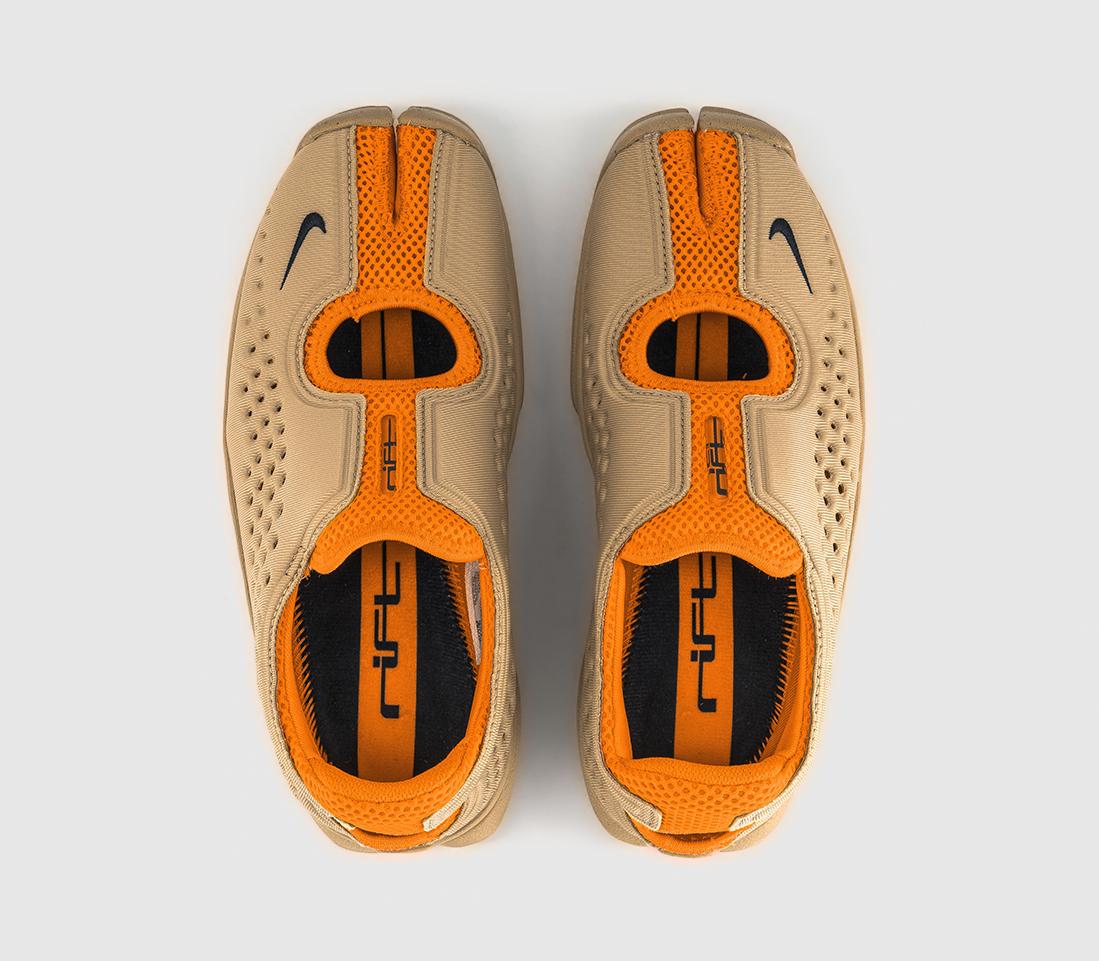 NikeAir Rift 2 TrainersYukon Tan Vivid Orange College Navy