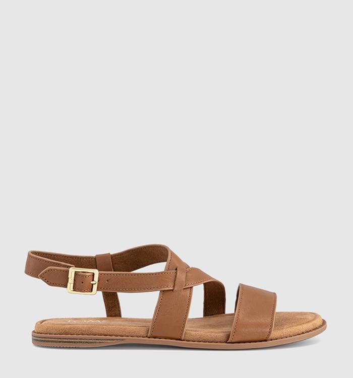 TOMS Mar Sandals Brown Sugar Leather